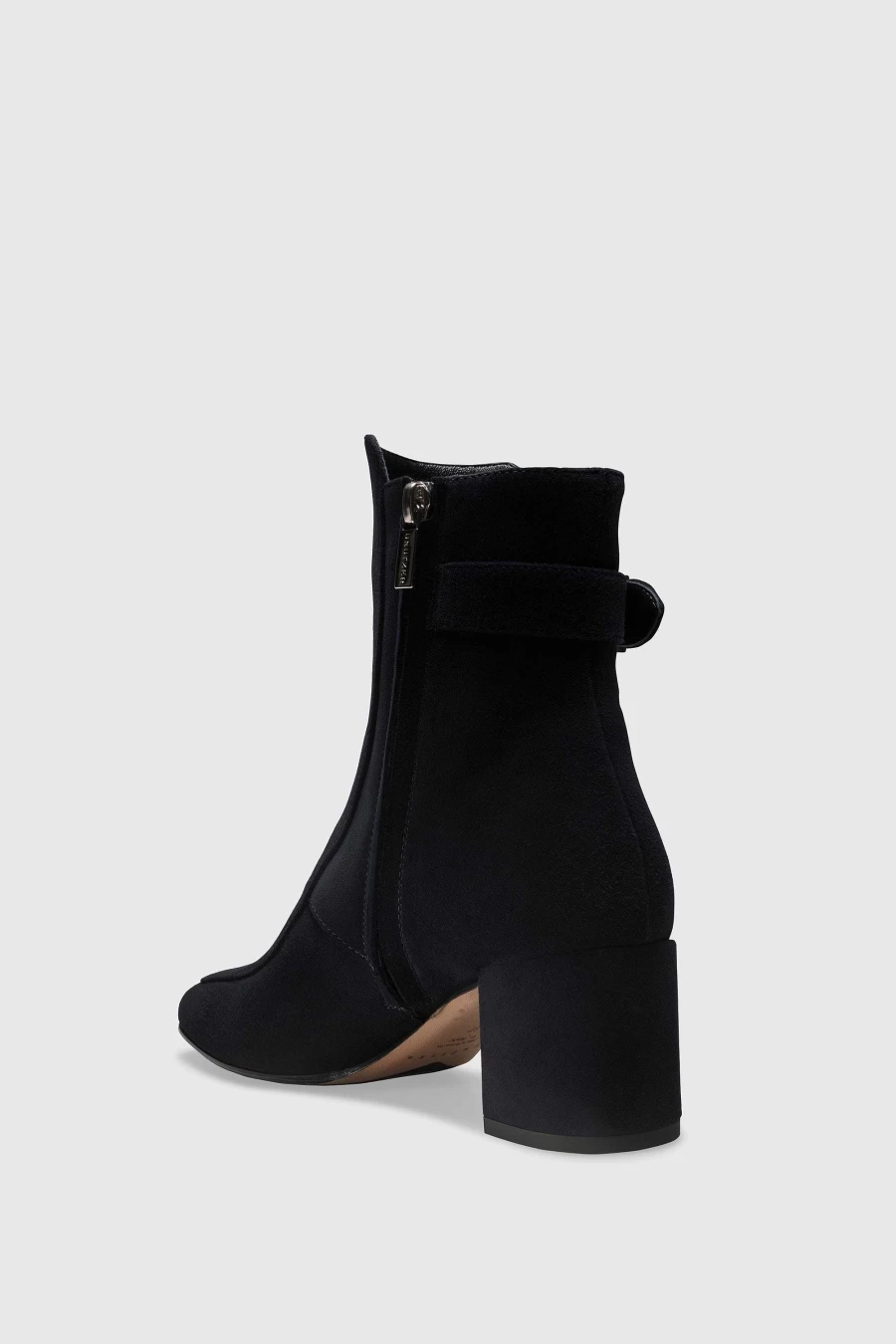 Unützer Women's Navy Blue Suede Ankle Boots Stiefelette 9005
