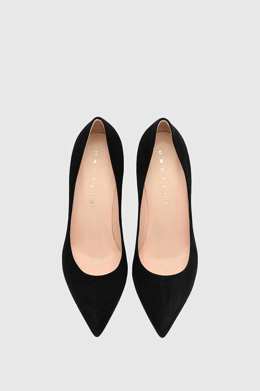 Unützer Women's Pump 7169 in Black Suede - Elegant Casual Shoes