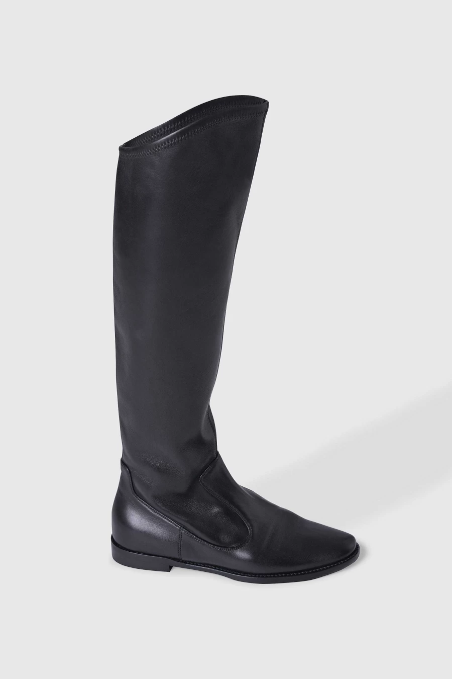 Unützer Women's Schwarz Nappa Leather Boots Stiefel 7155
