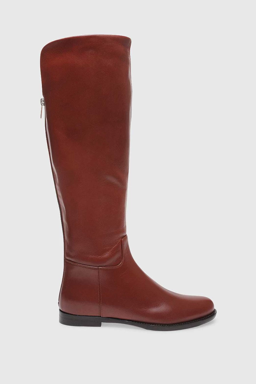 Unützer Women's Braun Leather Boots 2922 Camoscio Stretch Cognac Ankle Boots