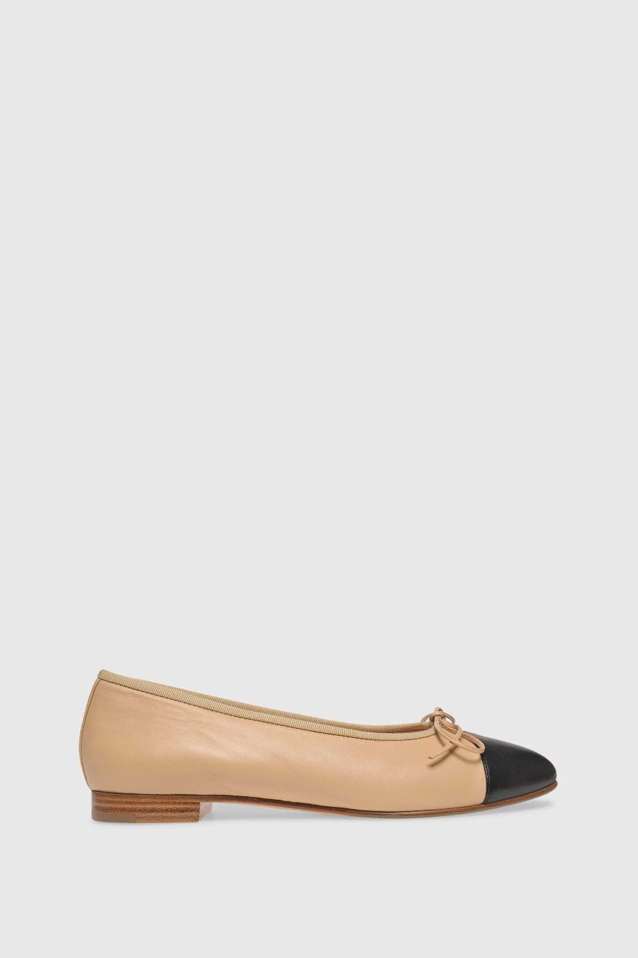 Unützer Women's Ballerina 963 Raffia Velor Latte Shoes in Weiss