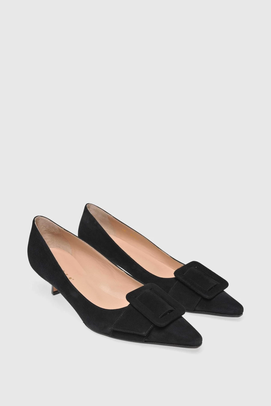 Unützer Women's Pump 5791 in Schwarz Suede - Elegant Black Suede Shoes for Women