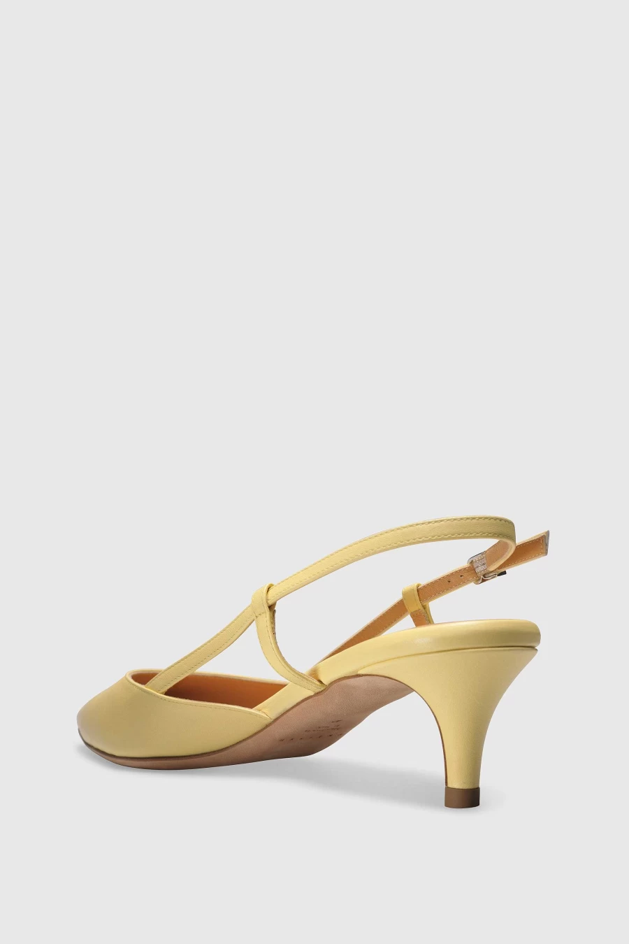 Unützer Women's Slingback Pump 9317 in Yellow Nappa Leather