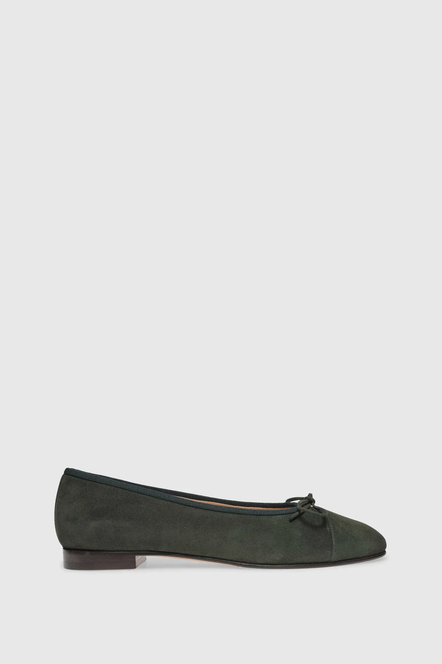 Unützer Women's Ballerina 963C Cedar Suede Shoes in Grün | Comfortable & Stylish Flats
