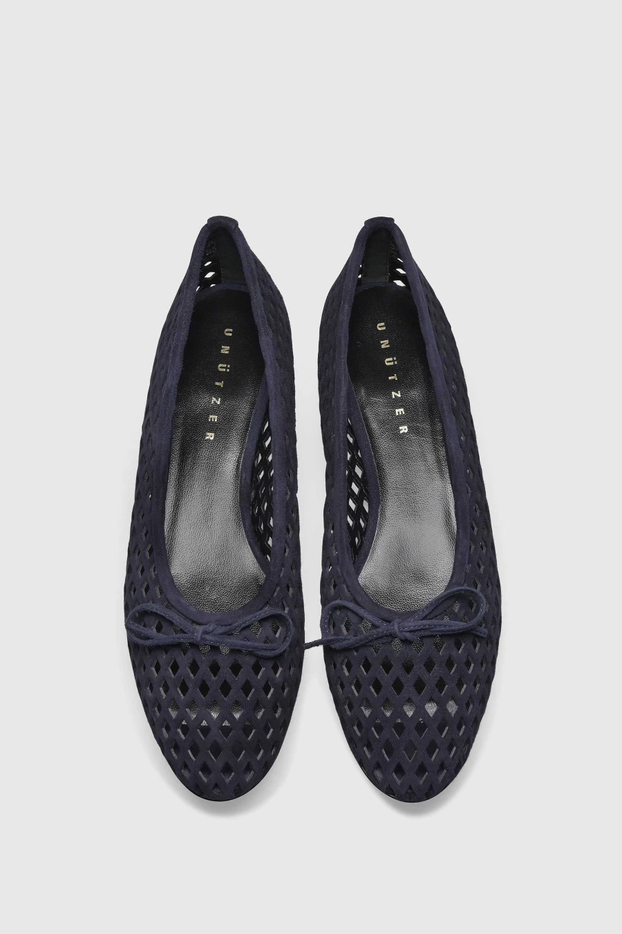 Unützer Women's Ballerina 9421 in Blau Camoscio Navy – Comfortable & Stylish Flats