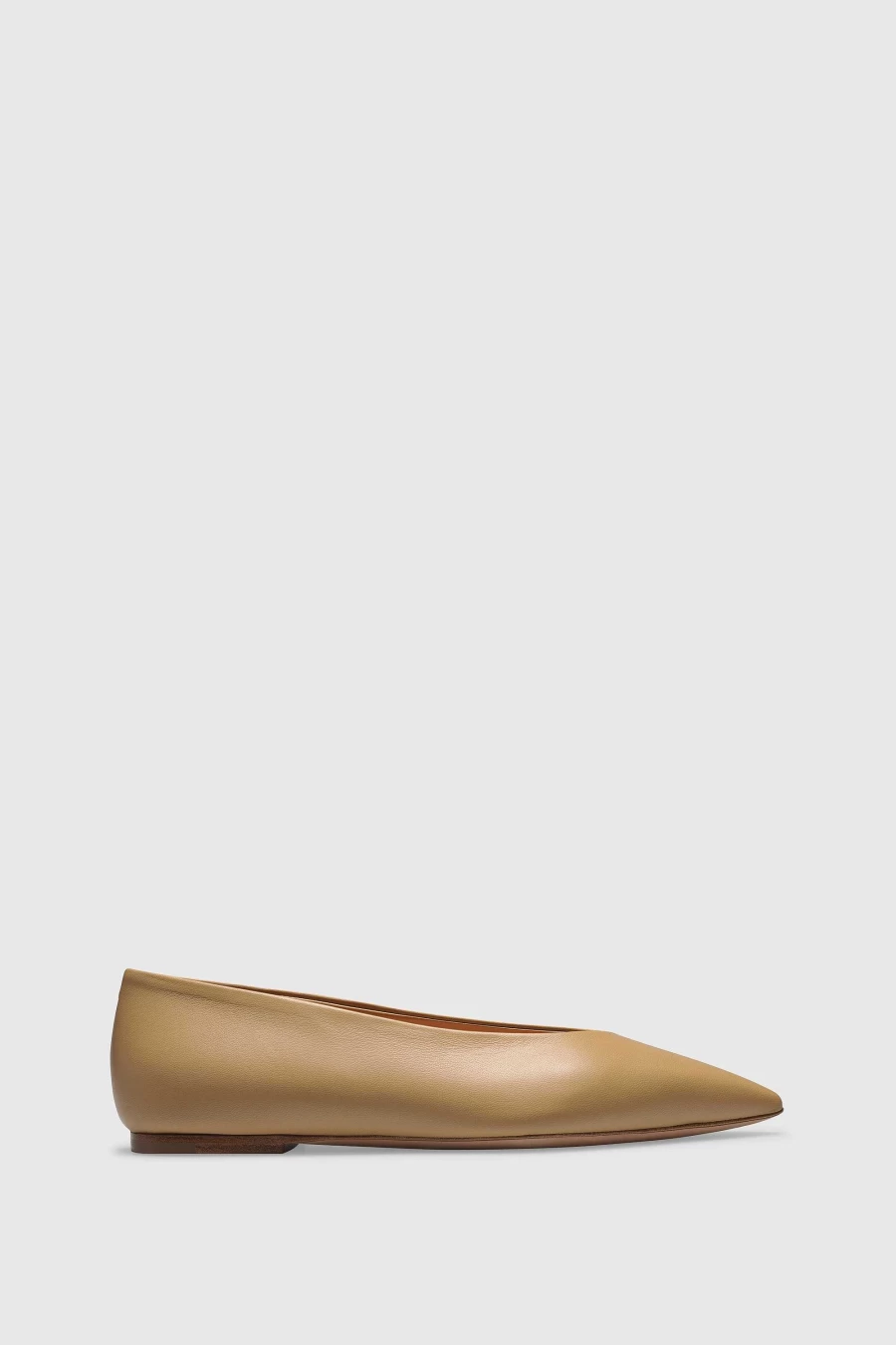 Unützer Women's Ballerina 9342 Light Beige Suede Flat Shoes – Elegant & Comfortable